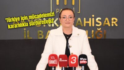 İYİ Parti Afyonkarahisar İl Kadın Kolları Başkanı Aslı Köse, kadınlara