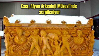 MS 2. yüzyılın ikinci çeyreğine tarihlenen Apameia Lahdi, üzerindeki mitolojik