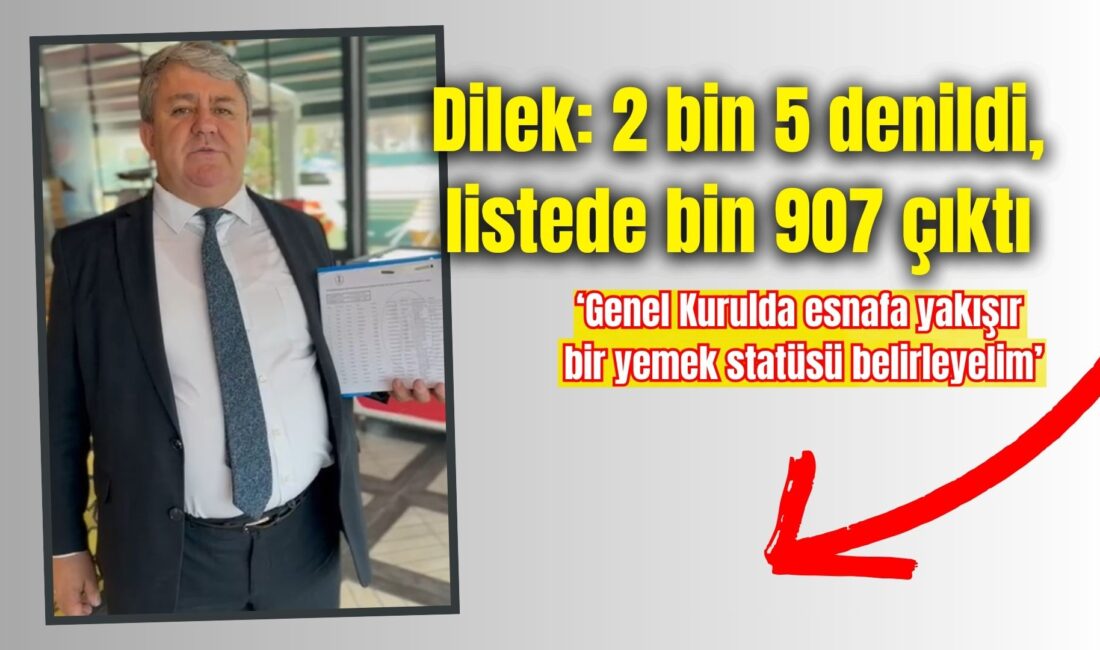 Afyonkarahisar Madeni Sanatkarlar Esnaf Odası Başkan Adayı Hakan Dilek, madeni