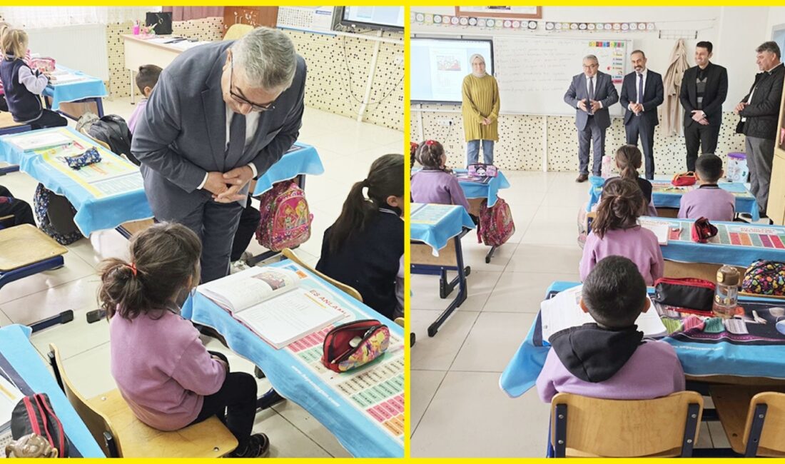 Şuhut ilçesinde eğitim kurumlarına yönelik saha çalışmaları kapsamında Ortapınar Köyü
