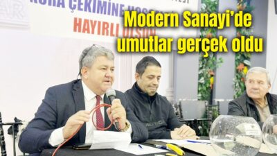 Afyonkarahisar Modern Küçük Sanayi Sitesi Yapı Kooperatifi üyeleri için dün