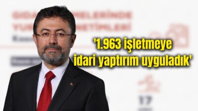 Tarım ve Orman Bakanı İbrahim Yumaklı, 1–30 Kasım tarihleri arasında