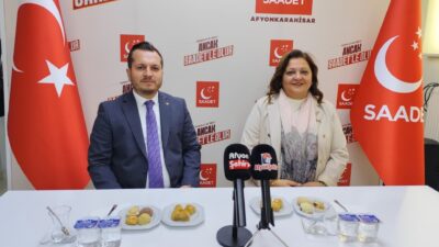 Afyonkarahisar Belediye Başkanı Burcu Köksal, Saadet Partisi Afyonkarahisar İl Başkanı
