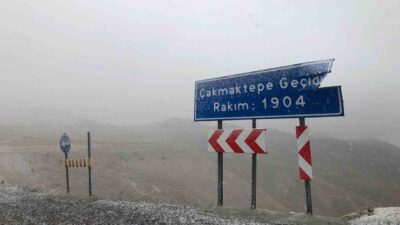 Afyonkarahisar’da etkili olan yağmur yağışı yüksek kesimlerde yerini kar yağışına