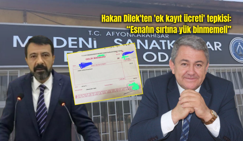 Afyonkarahisar’da Madeni Sanatkarlar Esnaf Odası’na yeni kayıt yaptıran esnaflardan “kayıt