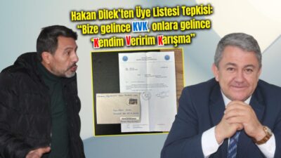 Afyonkarahisar Madeni Sanatkârlar Esnaf Odası Başkan Adayı Hakan Dilek, üye