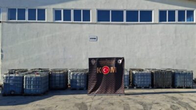 Afyonkarahisar’da polis tarafından akaryakıt üretim tesisine çevrilen bir depoya yapılan