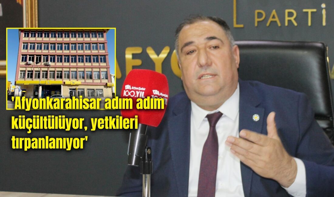 İYİ Parti İl Başkanı Mısırlıoğlu, Afyonkarahisar PTT Başmüdürlüğü’nün kapatılarak Konya
