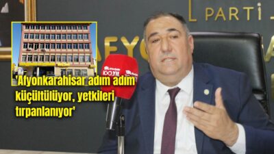 İYİ Parti İl Başkanı Mısırlıoğlu, Afyonkarahisar PTT Başmüdürlüğü’nün kapatılarak Konya