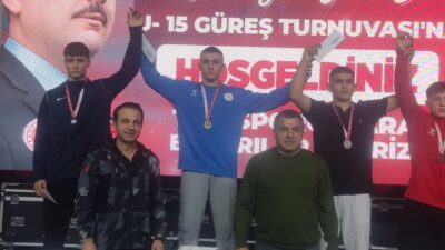 Bursa’da düzenlenen Cüneyt Yıldız U-15 Güreş Turnuvasında Afyonkarahisarlı sporcu önemli