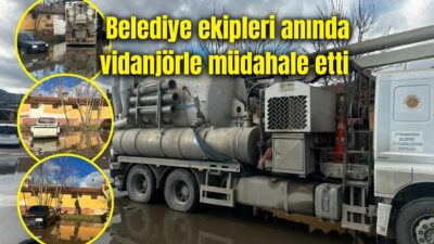 Afyonkarahisar’da etkili olan yoğun yağışın ardından sanayi bölgesinde su baskını