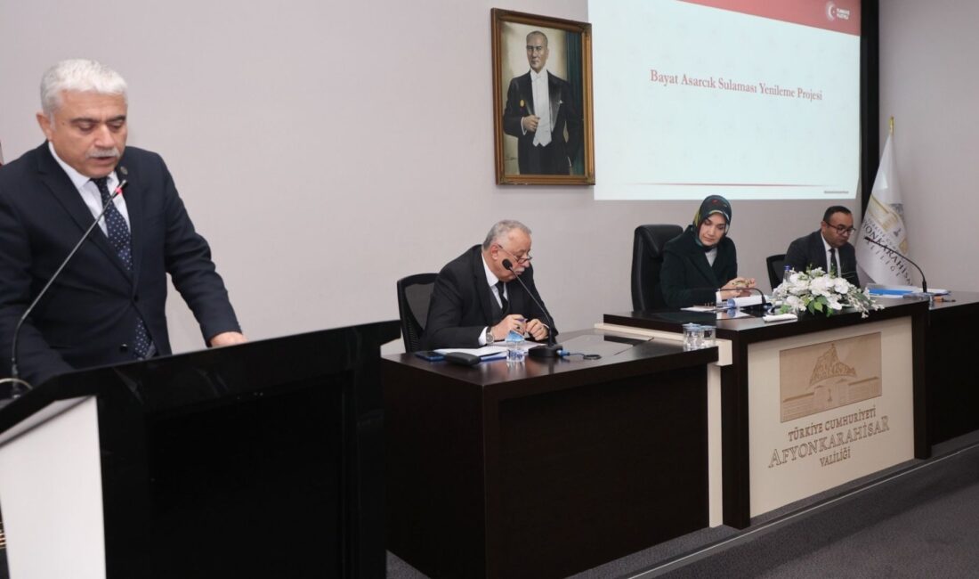 Afyonkarahisar Valisi Doç. Dr. Kübra Güran Yiğitbaşı başkanlığında, Afyonkarahisar'ın kalkınma