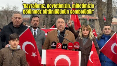 Mardin’in Nusaybin ilçesinde Türk bayrağına yönelik gerçekleştirilen saldırıyı protesto etmek