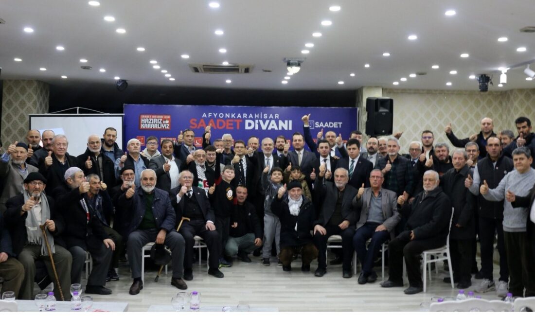 Saadet Partisi Afyonkarahisar İl Başkanlığı tarafından İl Divan Toplantısı gerçekleştirildi.