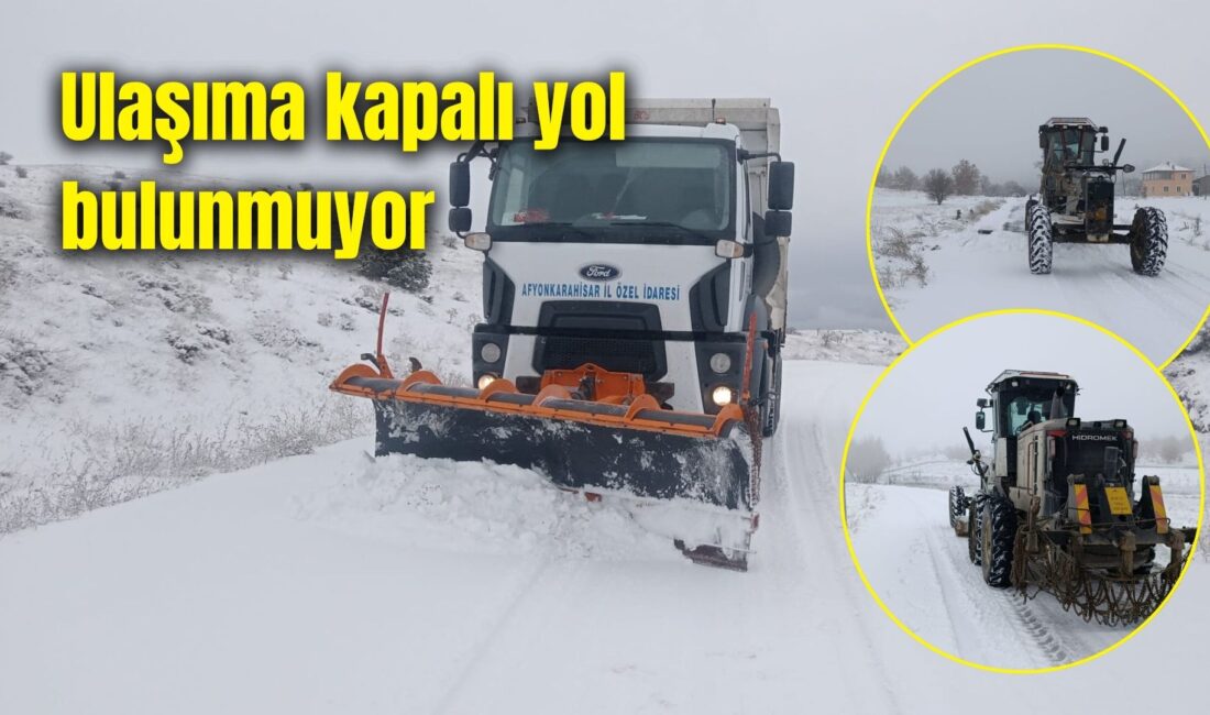 Afyonkarahisar İl Özel İdaresi, il genelinde etkili olan soğuk hava
