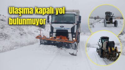 Afyonkarahisar İl Özel İdaresi, il genelinde etkili olan soğuk hava