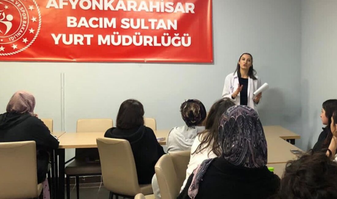 GSB Afyonkarahisar Yurtları bünyesinde faaliyet gösteren Bacım Sultan Yurdu’nda, öğrencilere