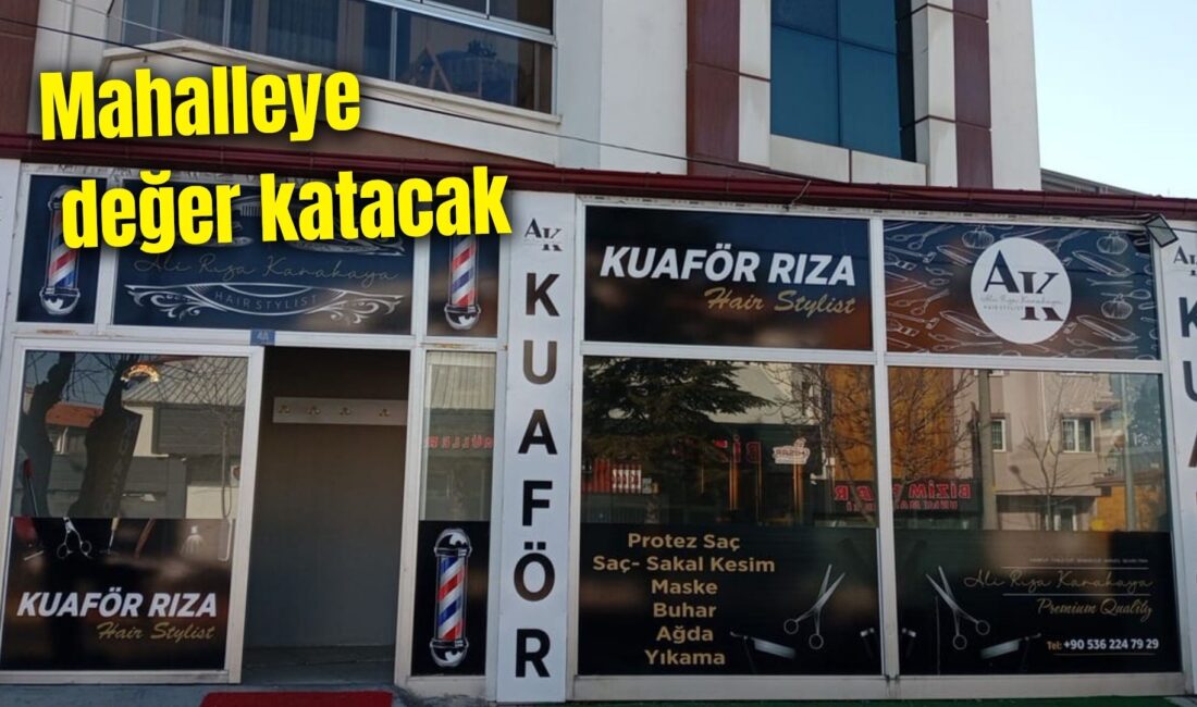 Afyonkarahisar’ın Fatih Mahallesi’nde erkek kuaförlüğü alanında hizmet verecek olan Ali