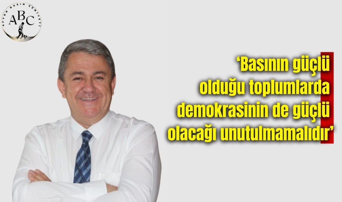 Afyon Basın Cemiyeti (ABC) Başkanı Hakan Dilek, 10 Ocak Çalışan