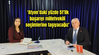 CHP Afyonkarahisar İl Başkanı Hasan Karadeniz, Afyonşehir’de yayımlanan ve moderatörlüğünü