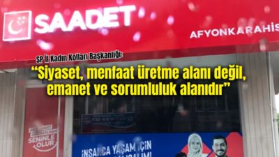 Saadet Partisi Afyonkarahisar Kadın Kolları Başkanlığı, Türkiye’nin ekonomi, güvenlik ve