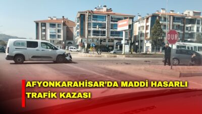 Afyonkarahisar’da Filli Kavşak’ta iki otomobilin çarpıştığı trafik kazasında yaralanan olmadı.