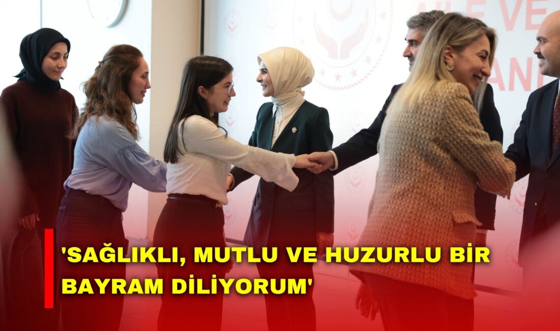 Aile ve Sosyal Hizmetler Bakanı Mahinur Özdemir Göktaş, bayram tatilinden
