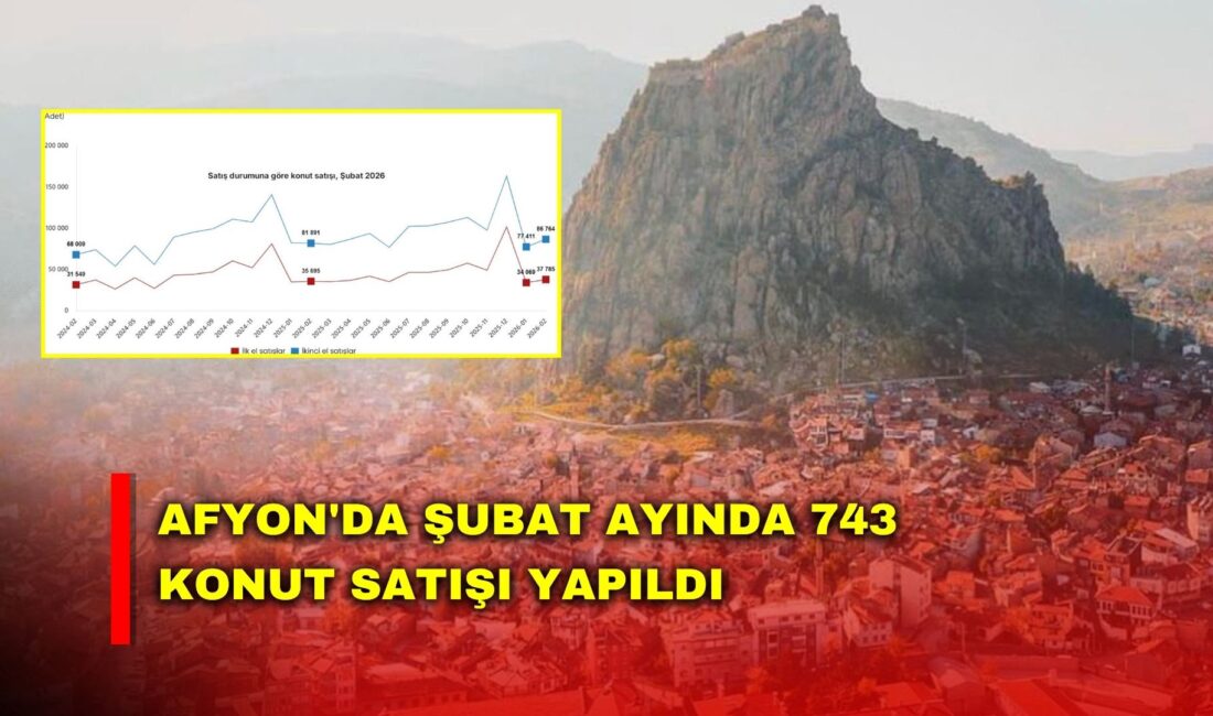TÜİK'in konut ve iş yeri satış istatistiklerine göre; Afyonkarahisar’da 2026