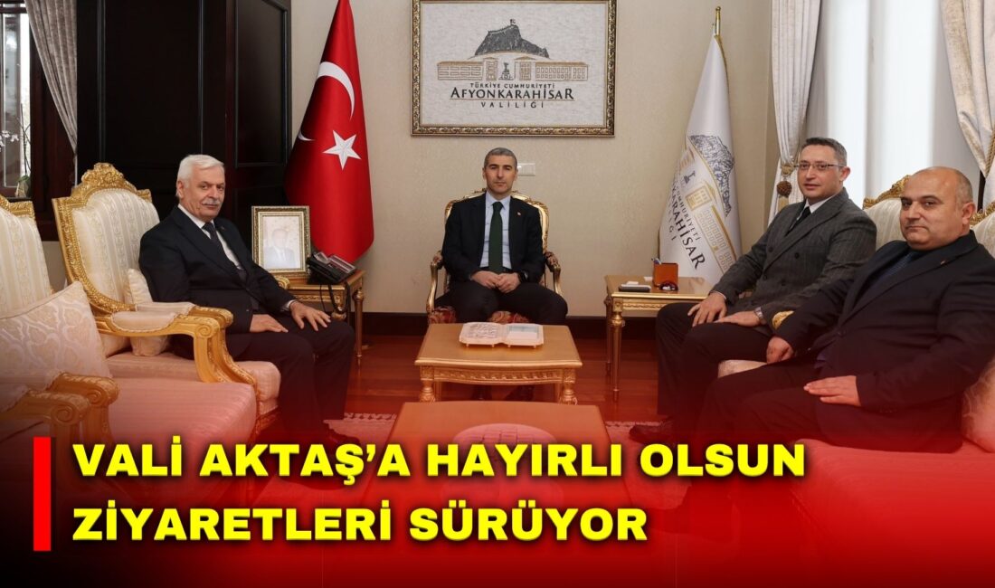 Afyonkarahisar Valisi Dr. Naci Aktaş, hayırlı olsun ziyaretleri kapsamında çeşitli