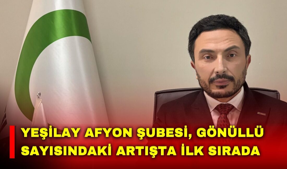 Yeşilay tarafından açıklanan Şubat 2026 Gönüllülük Ödülleri kapsamında Afyonkarahisar Şubesi,