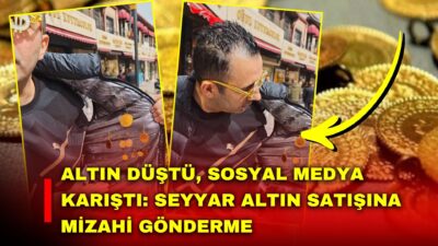 Afyonkarahisar’da faaliyet gösteren kuyumcular, altın fiyatlarında yaşanan dalgalanmayı mizahi bir