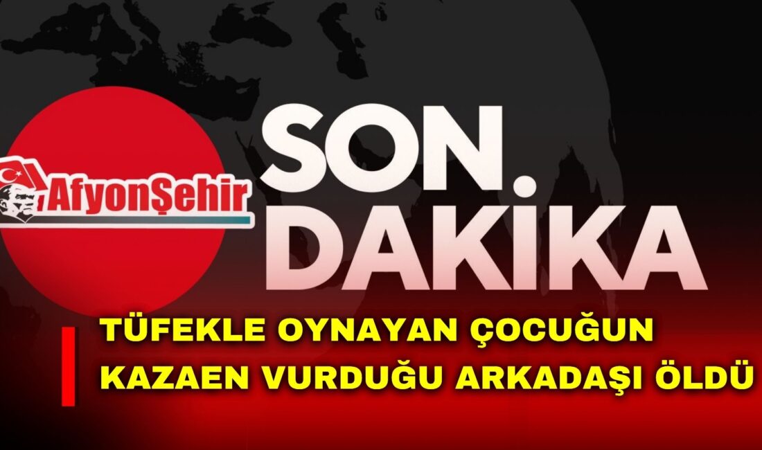 Eskişehir’de çocukların oynadığı tüfeğin aniden ateş alması sonucunda göğsünden vurulan