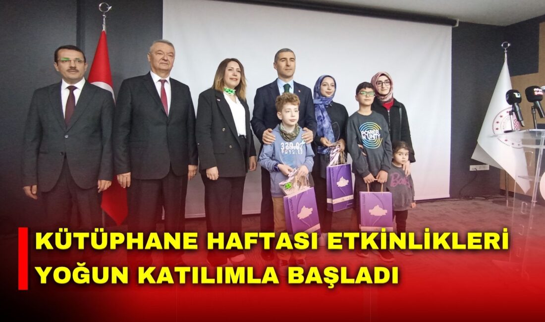 Afyonkarahisar’da Kütüphane Haftası kapsamında düzenlenen açılış programı ve etkinlikler yoğun