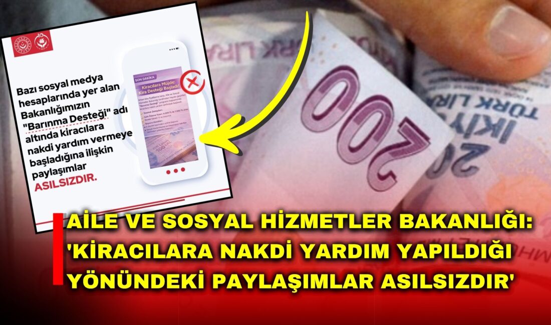 Aile ve Sosyal Hizmetler Bakanlığı, sosyal medyada yer alan “barınma