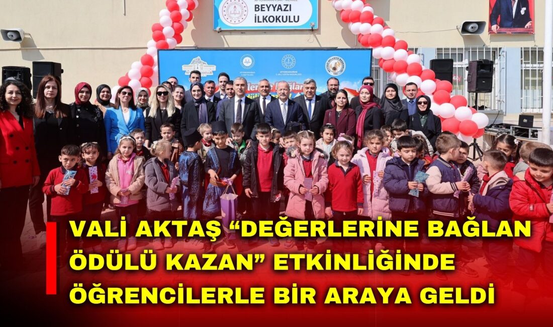 Afyonkarahisar Valisi Dr. Naci Aktaş, Erdem, Değer, Eylem Modeli kapsamında