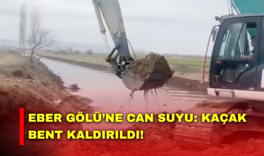 Afyonkarahisar'ın Çobanlar ilçesinde, Akarçay üzerine kaçak olarak kurulan bent kaldırılarak