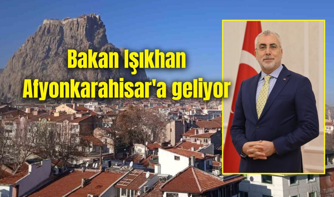 Çalışma ve Sosyal Güvenlik Bakanı Prof. Dr. Vedat Işıkhan, bir