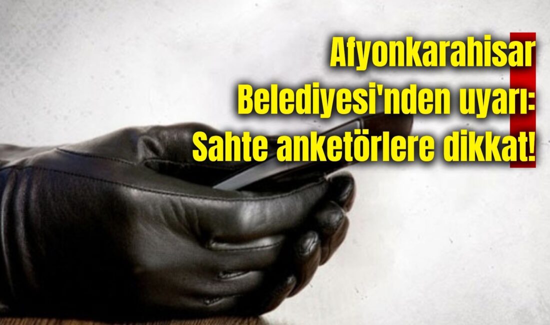 Afyonkarahisar Belediyesi, son günlerde kendilerini anket firması olarak tanıtıp belediye
