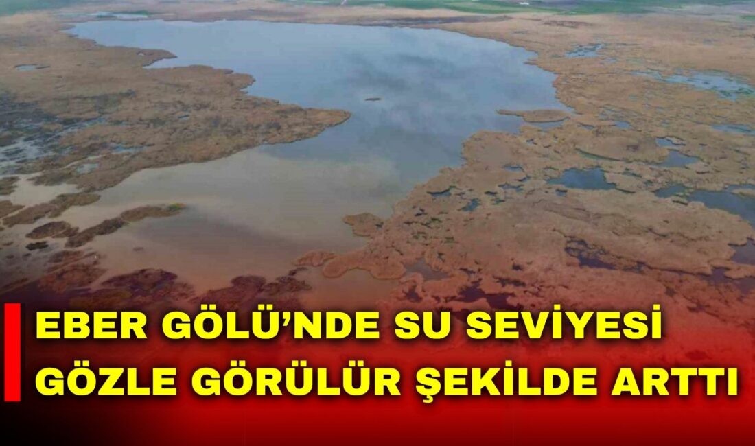 Son yıllarda sıklıkla kuraklıkla gündeme gelen Eber Gölü’nde son yaşanan