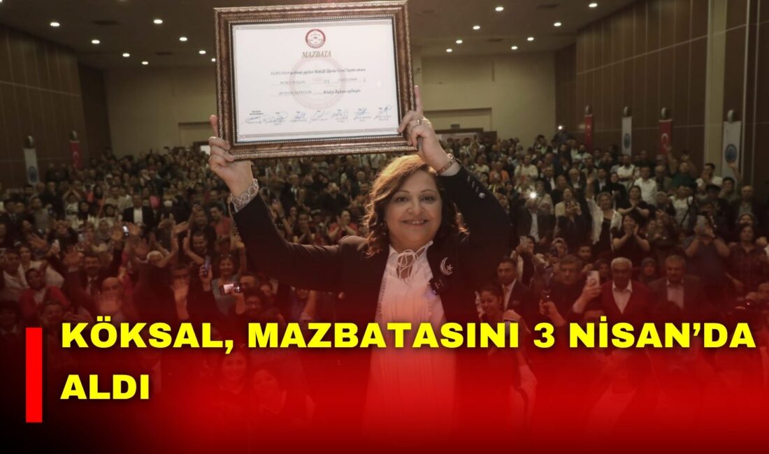 Afyonkarahisar Belediye Başkanı Burcu Köksal, mazbatasını 3 Nisan 2023 tarihinde