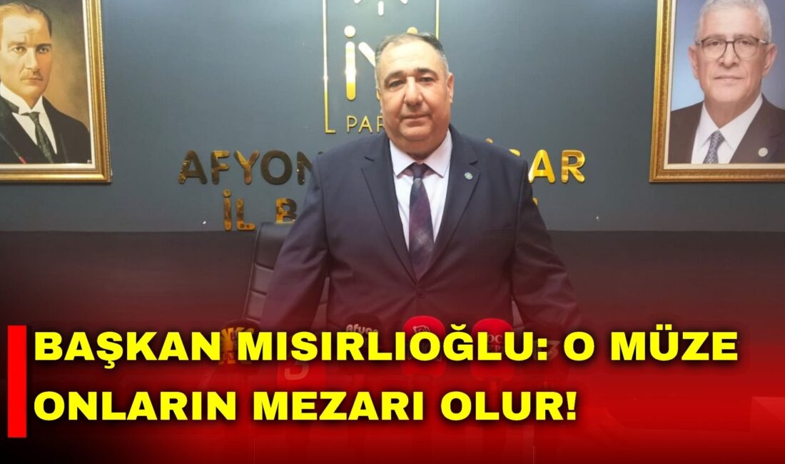 İYİ Parti Afyonkarahisar İl Başkanı Muhammet Mısırlıoğlu, haftalık basın toplantısında