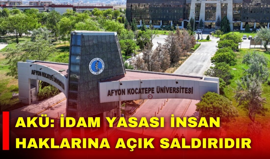 Afyon Kocatepe Üniversitesi, İsrail Parlamentosu’nda kabul edilen idam yasasını insan