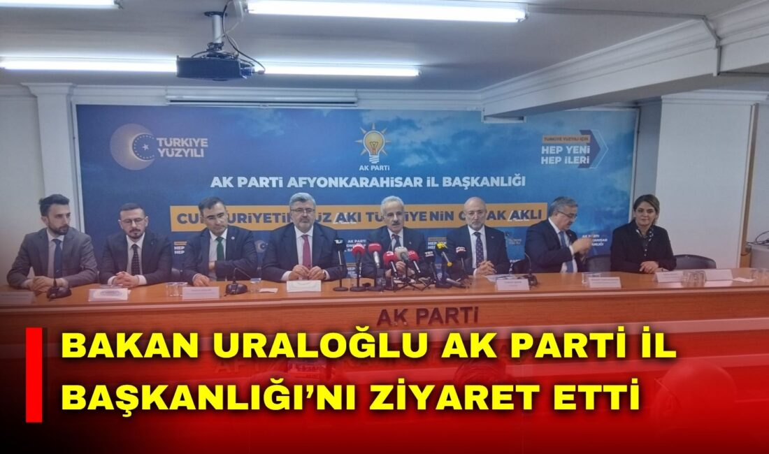Ulaştırma ve Altyapı Bakanı Abdulkadir Uraloğlu, Afyonkarahisar programı kapsamında AK