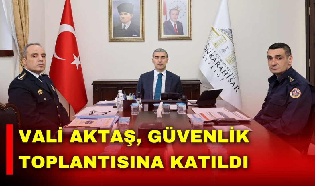 Afyonkarahisar Valisi Dr. Naci Aktaş, İçişleri Bakanı Mustafa Çiftçi başkanlığında,