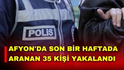 Afyonkarahisar’da 6-13 Nisan tarihleri arasında gerçekleştirilen kapsamlı denetim ve operasyonlarda,