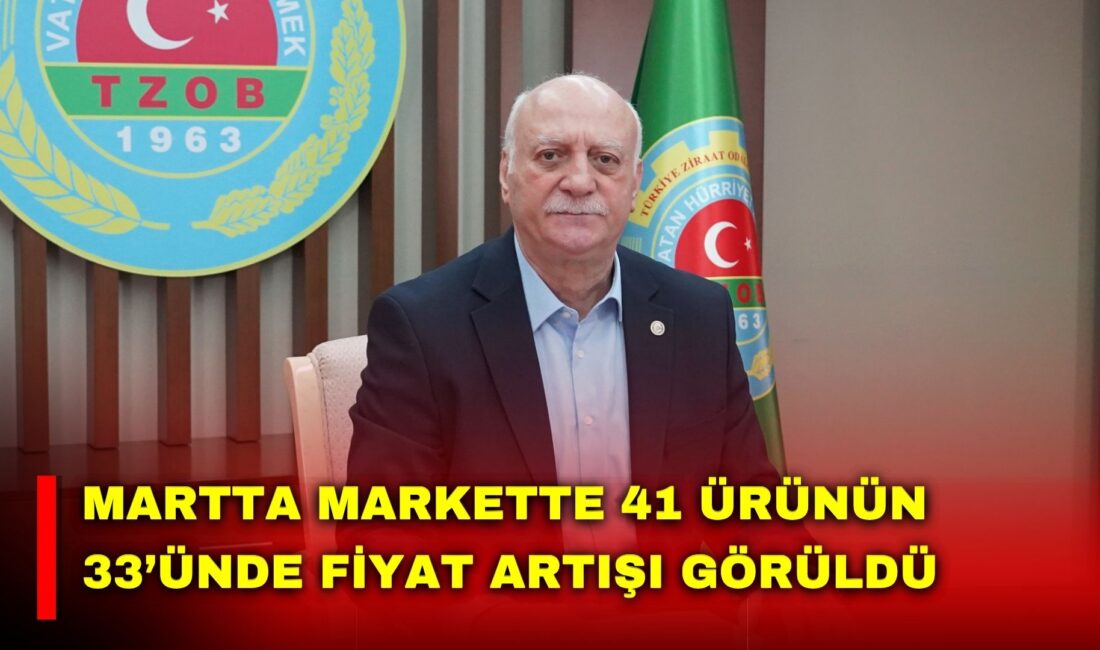Türkiye Ziraat Odaları Birliği (TZOB) Genel Başkanı Şemsi Bayraktar, mart
