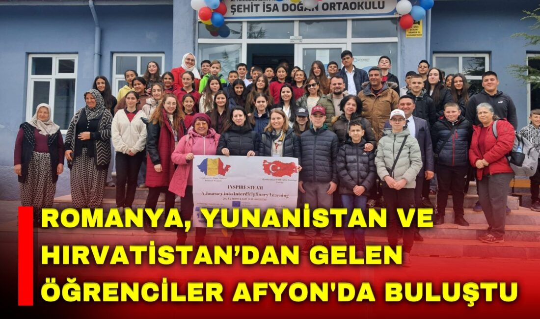 Afyonkarahisar, İl Milli Eğitim Müdürlüğü'nün ortaklığında yürütülen 2024-2-RO01-KA210-SCH-000281761 numaralı 'InspireSTEAM