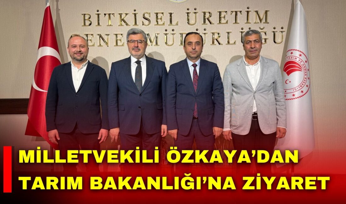 AK Parti Afyonkarahisar Milletvekili Ali Özkaya, Tarım ve Orman Bakanlığı