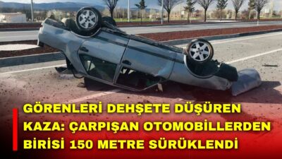 Afyonkarahisar’da meydana gelen ve güvenlik kameraları tarafından saniye saniye kaydedilen