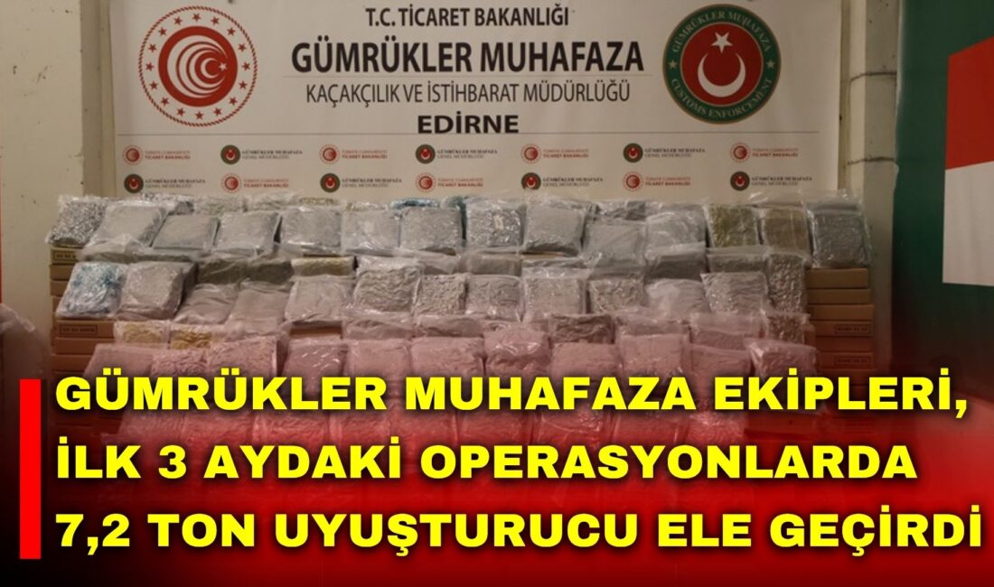 Ticaret Bakanlığı Gümrükler Muhafaza Genel Müdürlüğü ekipleri, bu yılın ilk